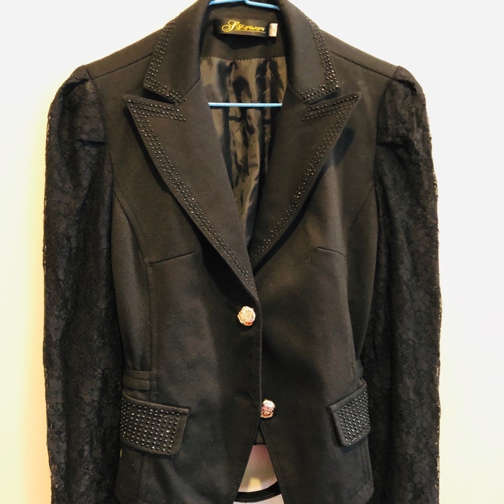 Black Lace Blazer
